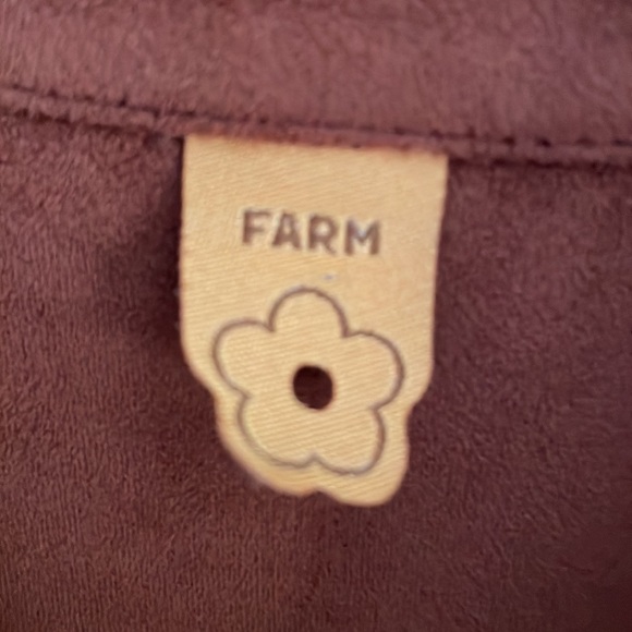 Farm Rio brown blouse small - Picture 2 of 6